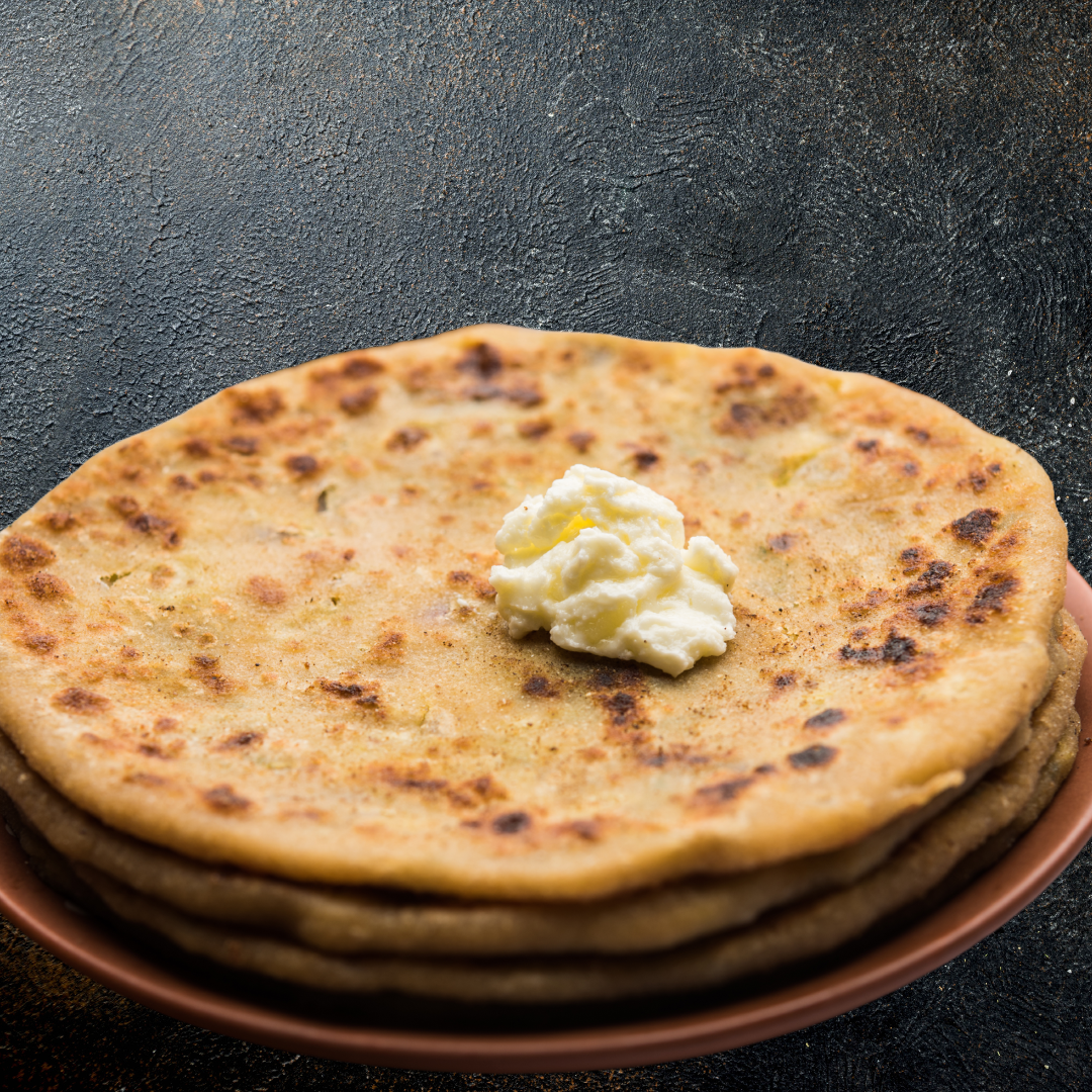 Ghee-Roasted Stuffed Aloo Paratha